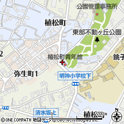 銚子植松郵便局周辺の地図