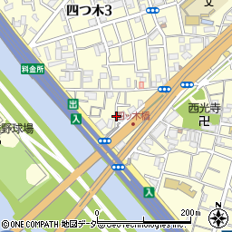 東京都葛飾区四つ木3丁目1周辺の地図