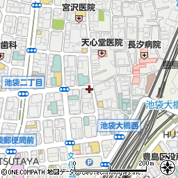 曲家餃子房周辺の地図