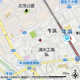 東京都福生市牛浜61-7周辺の地図