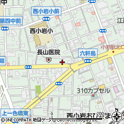 東京都江戸川区西小岩3丁目21-22周辺の地図