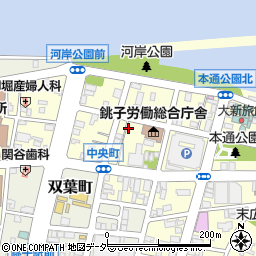 銚子公共職業安定所周辺の地図