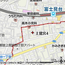 東京都中野区上鷺宮4丁目19周辺の地図