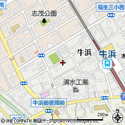 東京都福生市牛浜61周辺の地図