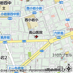 東京都江戸川区西小岩3丁目21周辺の地図