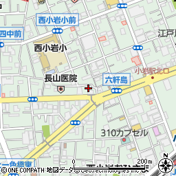 東京都江戸川区西小岩3丁目21-16周辺の地図