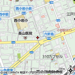 東京都江戸川区西小岩3丁目21-17周辺の地図