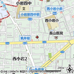 東京都江戸川区西小岩3丁目12周辺の地図