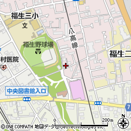 東京都福生市福生2445-29周辺の地図