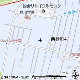 東京都立川市西砂町4丁目周辺の地図