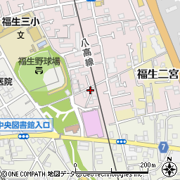 東京都福生市福生2440-9周辺の地図