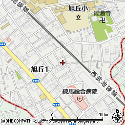 東京都練馬区旭丘1丁目49周辺の地図