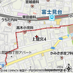 東京都中野区上鷺宮4丁目18周辺の地図