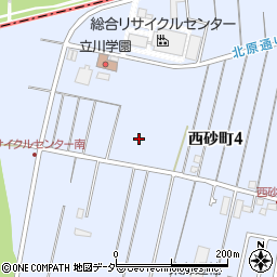 東京都立川市西砂町4丁目63周辺の地図
