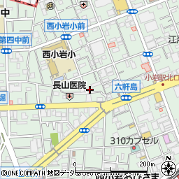 東京都江戸川区西小岩3丁目22-1周辺の地図