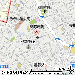 東京都豊島区池袋3丁目28-31周辺の地図