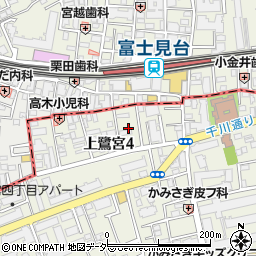 東京都中野区上鷺宮4丁目17周辺の地図