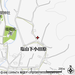 山梨県甲州市塩山下小田原1622-1周辺の地図