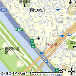 東京都葛飾区四つ木3丁目1-16周辺の地図