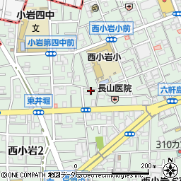 東京都江戸川区西小岩3丁目21-6周辺の地図