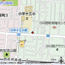 〒187-0035 東京都小平市小川西町の地図