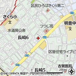 東京都豊島区長崎6丁目23周辺の地図