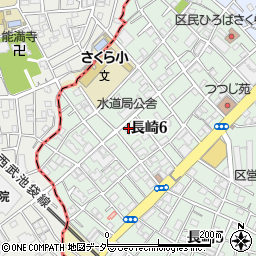 東京都豊島区長崎6丁目周辺の地図