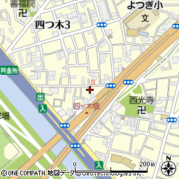 東京都葛飾区四つ木3丁目1-22周辺の地図