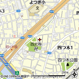 東京都葛飾区四つ木1丁目26周辺の地図