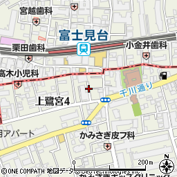 東京都中野区上鷺宮4丁目16周辺の地図