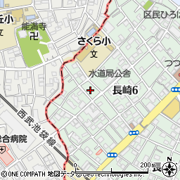 東京都豊島区長崎6丁目14周辺の地図