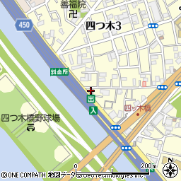 東京都葛飾区四つ木3丁目1-13周辺の地図