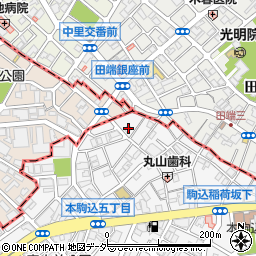 東京都文京区本駒込5丁目54-11周辺の地図