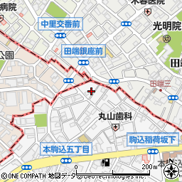 東京都文京区本駒込5丁目54-10周辺の地図