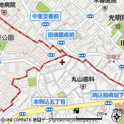 東京都文京区本駒込5丁目54-2周辺の地図