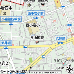 東京都江戸川区西小岩3丁目20-2周辺の地図