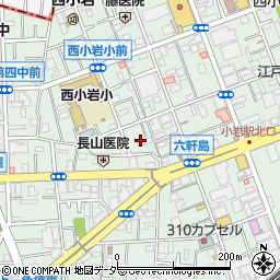 東京都江戸川区西小岩3丁目22周辺の地図