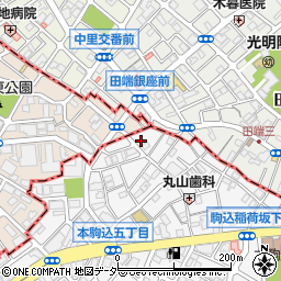 東京都文京区本駒込5丁目54-3周辺の地図