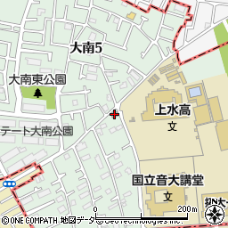 武蔵村山大南四郵便局周辺の地図