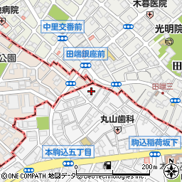 東京都文京区本駒込5丁目54-9周辺の地図