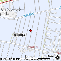 東京都立川市西砂町4丁目54周辺の地図
