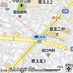 東京都練馬区豊玉北3丁目周辺の地図