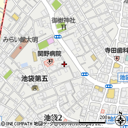 東京都豊島区池袋3丁目28周辺の地図