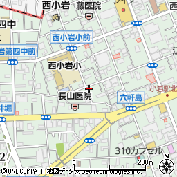東京都江戸川区西小岩3丁目22-3周辺の地図