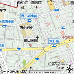 東京都江戸川区西小岩3丁目22-4周辺の地図