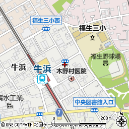 パークジャパン牛浜第１駐車場周辺の地図