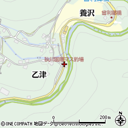 秋川国際マス釣場周辺の地図