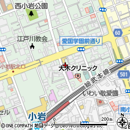 東京都江戸川区西小岩1丁目29-2周辺の地図
