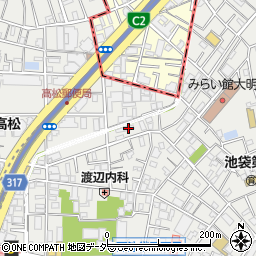 東京都豊島区池袋3丁目19-5周辺の地図