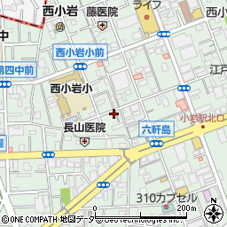 東京都江戸川区西小岩3丁目22-6周辺の地図
